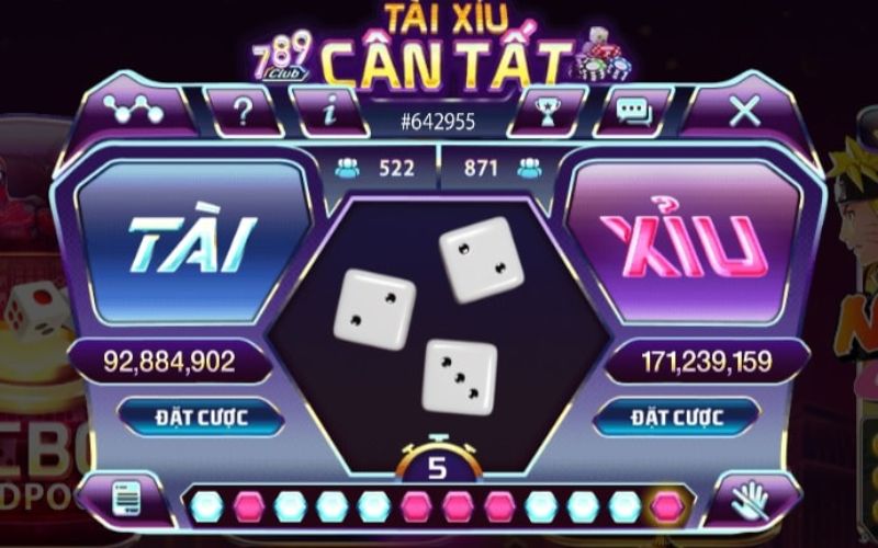 Sảnh game Tài Xỉu hấp dẫn hàng đầu tại 789Club