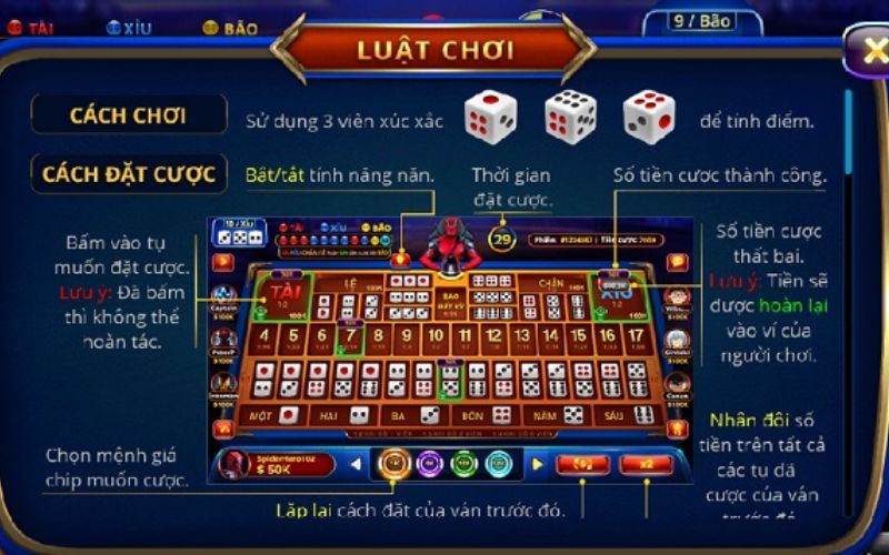 Tìm hiểu chi tiết về luật chơi Tài Xỉu 789club