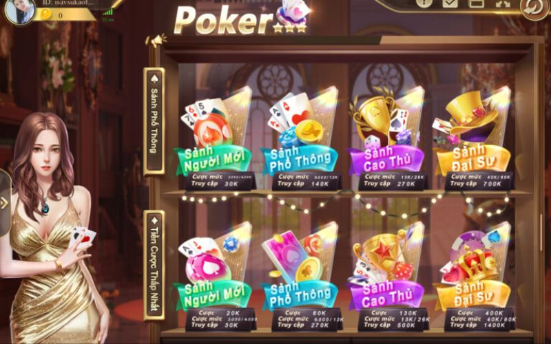 Tựa game Poker tại nhà cái 789club