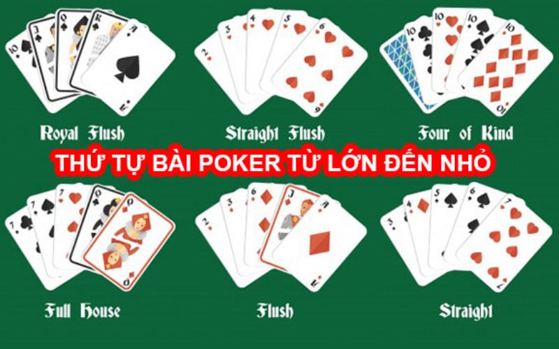 Tự tự xếp hạng của các bộ bài trong Poker