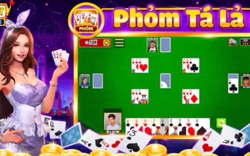 Giao diện sảnh game bài Phỏm thân thiện, dễ sử dụng